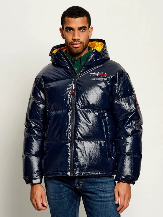 Zdjęcie produktu Tommy Jeans Puchowa kurtka TJM Alaska | Relaxed fit granatowy