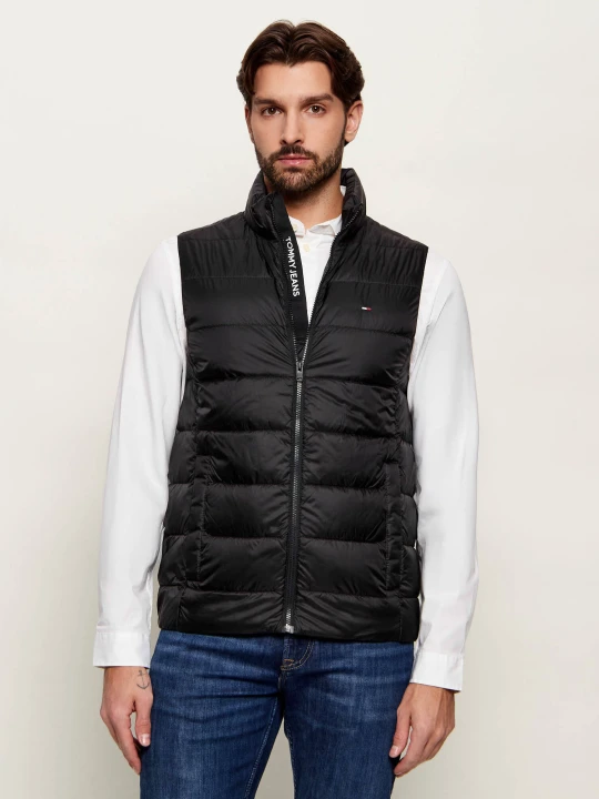 Zdjęcie produktu Tommy Jeans Puchowy bezrękawnik | Regular Fit czarny