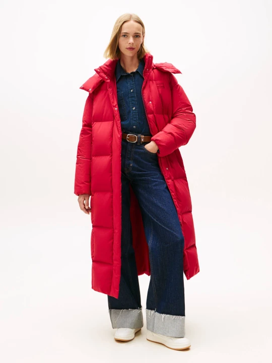 Zdjęcie produktu Tommy Jeans Puchowy płaszcz ALASKA różowy