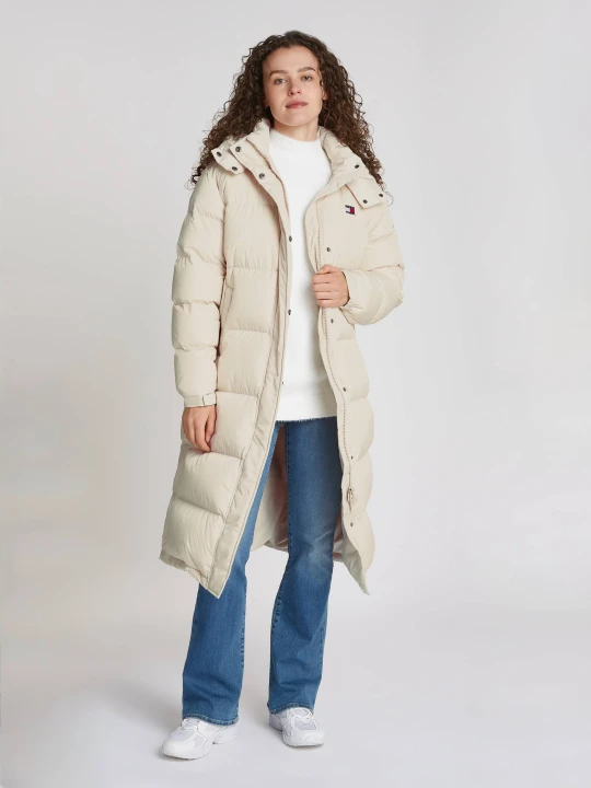 Zdjęcie produktu Tommy Jeans Puchowy płaszcz ALASKA ecru