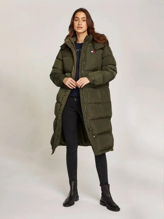 Zdjęcie produktu Tommy Jeans Puchowy płaszcz ALASKA khaki