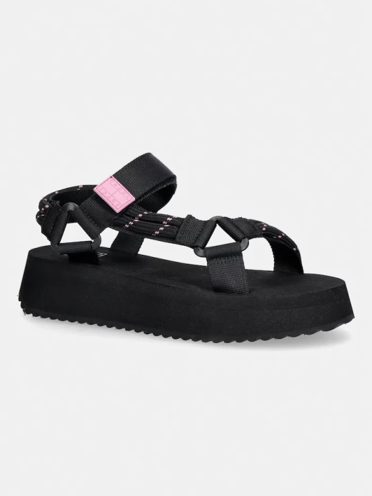 Zdjęcie produktu Tommy Jeans sandały na platformie damskie TJW EVA ROPE SANDAL czarny
