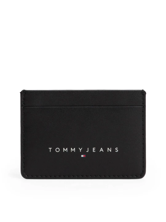 Zdjęcie produktu Tommy Jeans Skórzane etui na karty czarny