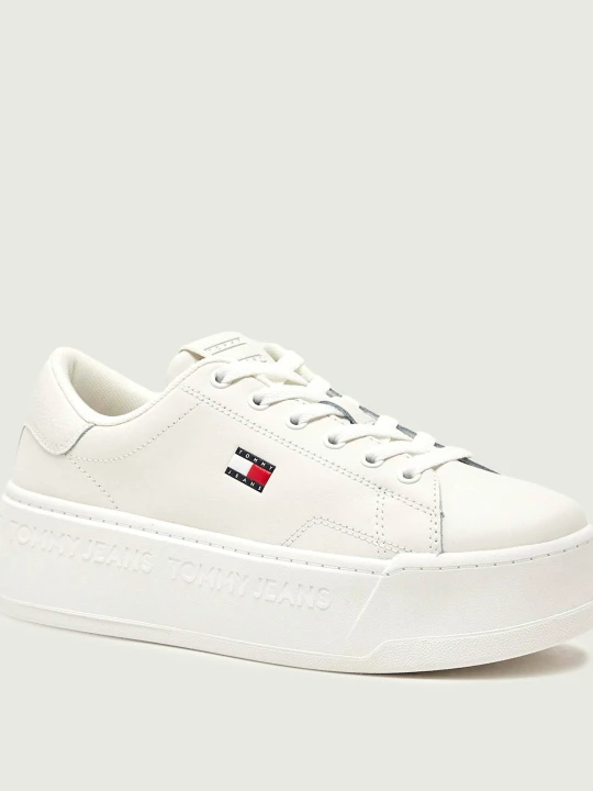 Zdjęcie produktu Tommy Jeans Skórzane sneakersy biały