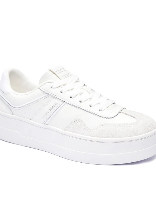 Zdjęcie produktu Tommy Jeans Skórzane sneakersy biały