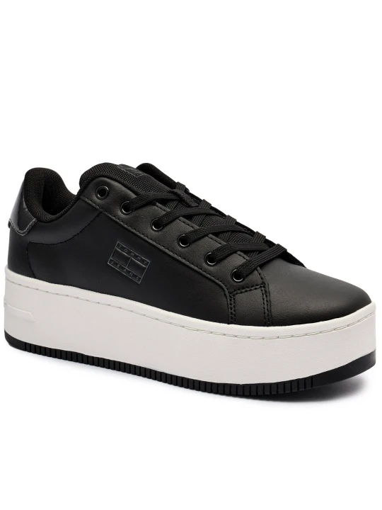 Zdjęcie produktu Tommy Jeans Skórzane sneakersy czarny