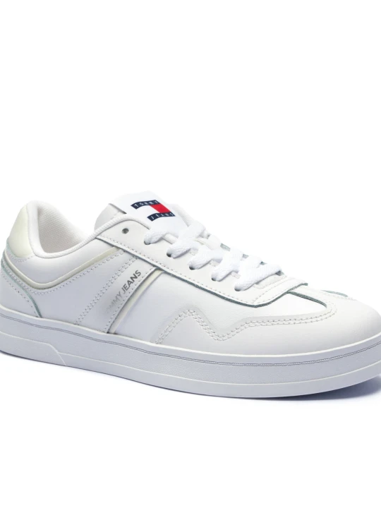 Zdjęcie produktu Tommy Jeans Skórzane sneakersy biały