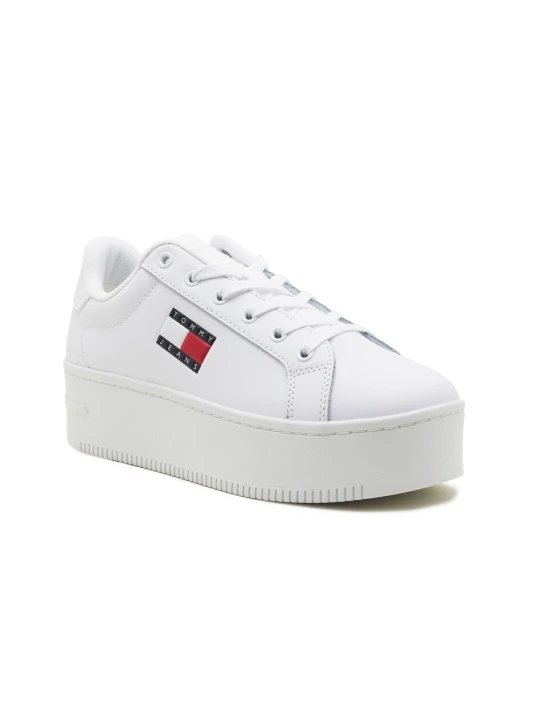 Zdjęcie produktu Tommy Jeans Skórzane sneakersy biały
