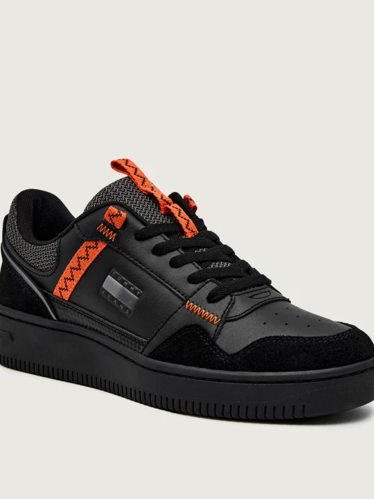 Zdjęcie produktu Tommy Jeans Skórzane sneakersy RETRO BASKET czarny