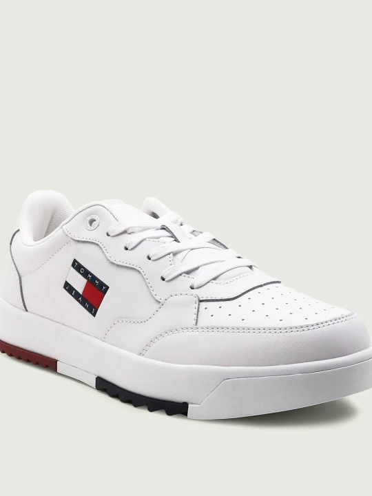 Zdjęcie produktu Tommy Jeans Skórzane sneakersy RETRO ESS biały