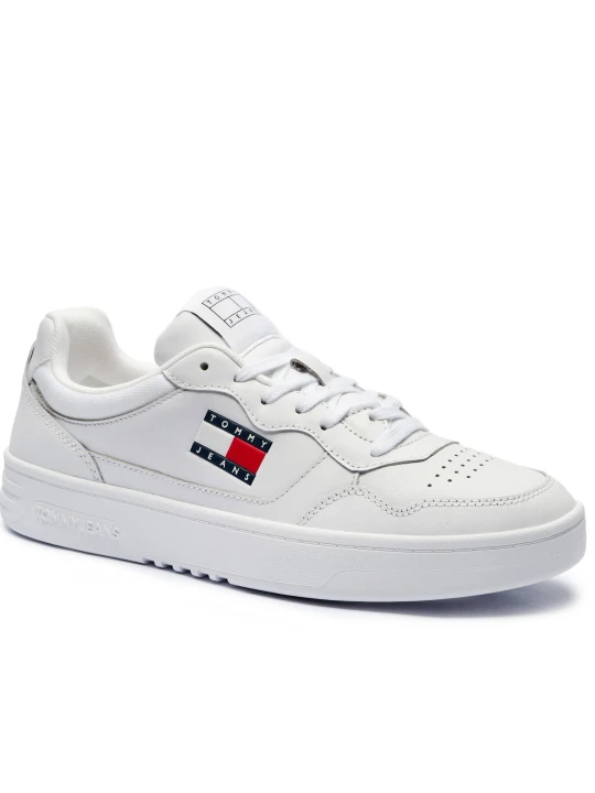 Zdjęcie produktu Tommy Jeans Skórzane sneakersy Tjm Cupsole biały
