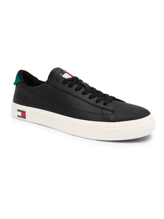 Zdjęcie produktu Tommy Jeans Skórzane trampki czarny