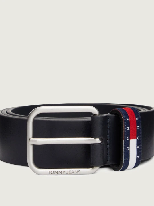 Zdjęcie produktu Tommy Jeans Skórzany pasek Ryan czarny