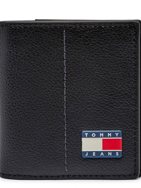 Zdjęcie produktu Tommy Jeans Skórzany portfel TJM HERITAGE czarny