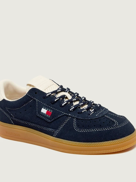 Zdjęcie produktu Tommy Jeans Sneakersy MU THE GREENWICH EDGE | zamsz granatowy
