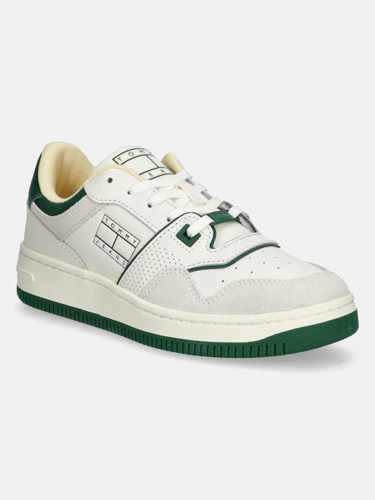 Zdjęcie produktu Tommy Jeans sneakersy RETRO BASKET WASHED SUEDE beżowy