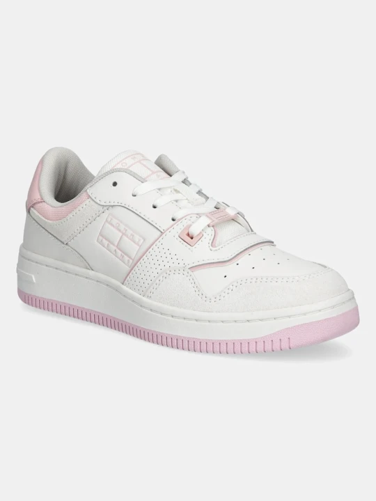 Zdjęcie produktu Tommy Jeans sneakersy RETRO BASKET WASHED SUEDE biały