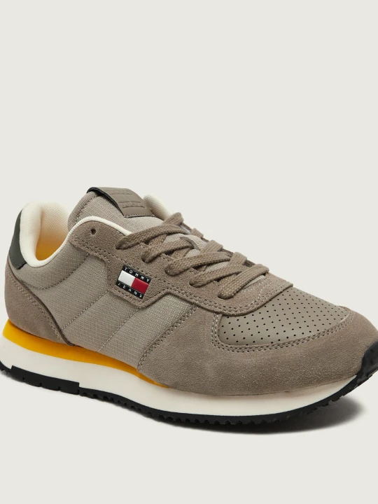 Zdjęcie produktu Tommy Jeans Sneakersy Runner Flag | zamsz szary