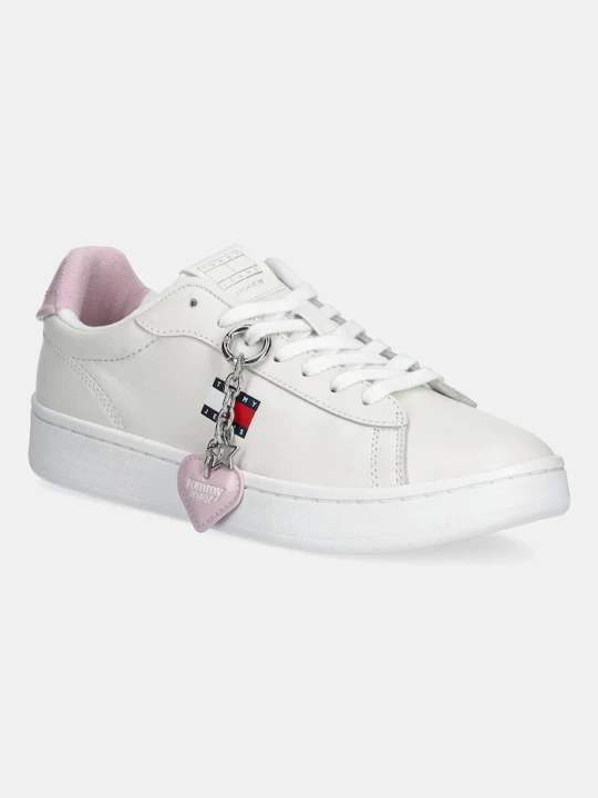 Zdjęcie produktu Tommy Jeans sneakersy skórzane ARCHIVE 98 VALENTINES biały
