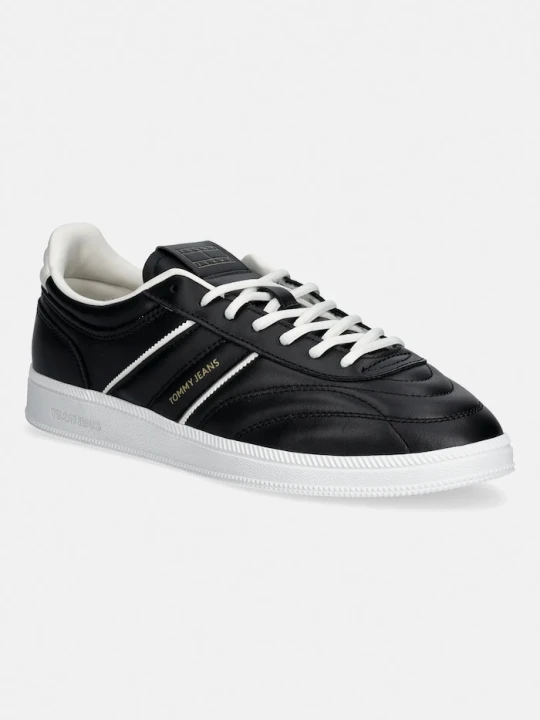 Zdjęcie produktu Tommy Jeans sneakersy skórzane THE GREENWICH EDGE STITCHING czarny