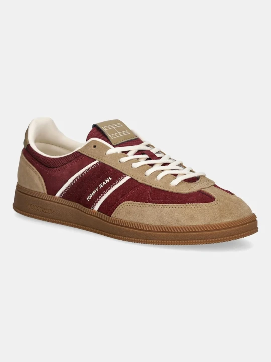 Zdjęcie produktu Tommy Jeans sneakersy skórzane THE GREENWICH EDGE SUEDE beżowy
