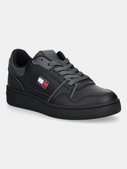 Zdjęcie produktu Tommy Jeans sneakersy skórzane TJW RETRO BASKET SNEAKER czarny