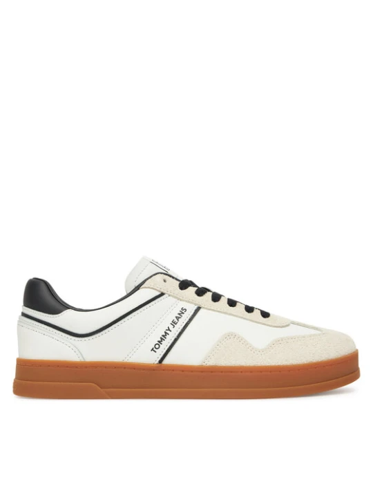 Zdjęcie produktu Tommy Jeans Sneakersy The Greenwich Leather EM0EM01587 Écru Kremowy