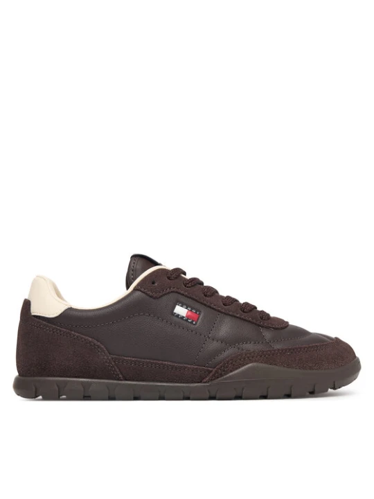 Zdjęcie produktu Tommy Jeans Sneakersy Tj Low Leather Runner EN0EN03084 Brązowy