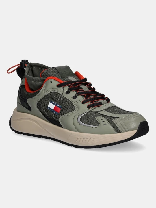 Zdjęcie produktu Tommy Jeans sneakersy TJM RUNNER MIX MATERIAL zielony