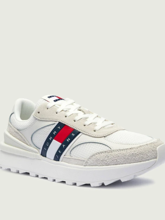 Zdjęcie produktu Tommy Jeans Sneakersy TJM TECHNICAL RUNNER ESS | z dodatkiem skóry biały