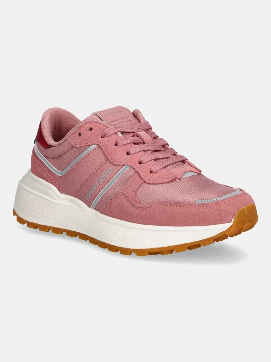 Zdjęcie produktu Tommy Jeans sneakersy TJW CLEATED RUNNER różowy