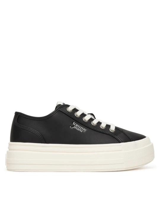 Zdjęcie produktu Tommy Jeans Sneakersy Tjw Flatform Sneaker Ltr EN0EN02964 Czarny