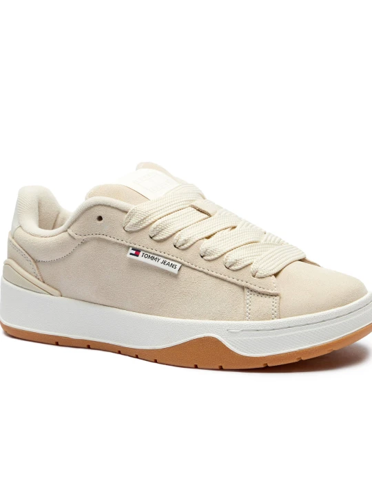 Zdjęcie produktu Tommy Jeans Sneakersy | zamsz beżowy