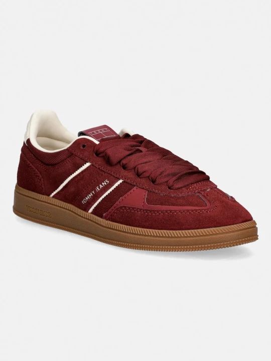 Zdjęcie produktu Tommy Jeans sneakersy zamszowe THE GREENWICH EDGE SUEDE bordowy