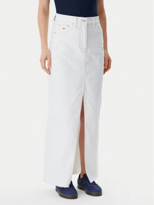Zdjęcie produktu Tommy Jeans Spódnica jeansowa Claire DW0DW20125 Écru Regular Fit Kremowy