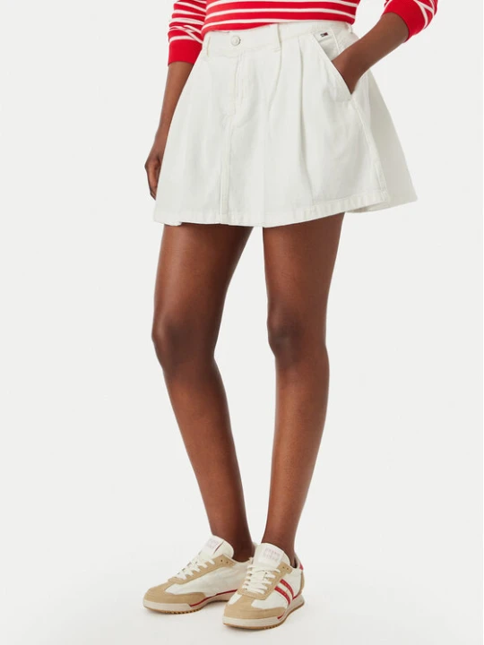 Zdjęcie produktu Tommy Jeans Spódnica mini DW0DW22971 Biały Relaxed Fit