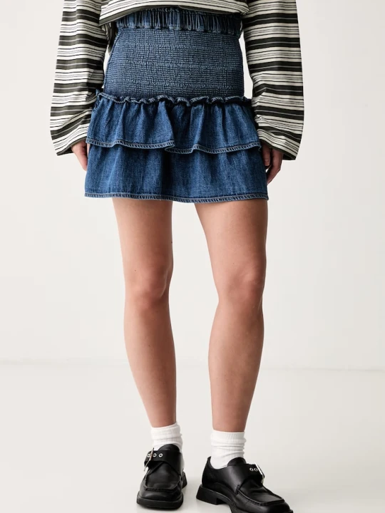 Zdjęcie produktu Tommy Jeans spódnica rozkloszowana jeansowa niebieski