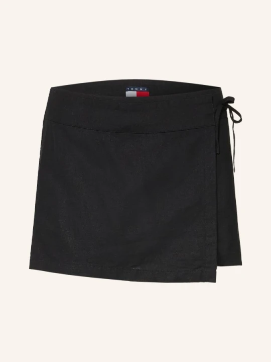Zdjęcie produktu Tommy Jeans Spódniczka-Szorty Z Lnu schwarz CZARNY