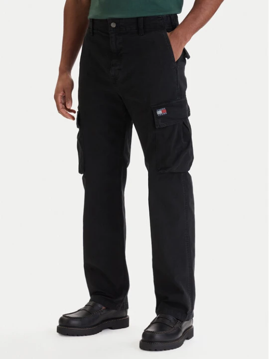 Zdjęcie produktu Tommy Jeans Spodnie cargo Otis DM0DM22403 Czarny Regular Fit