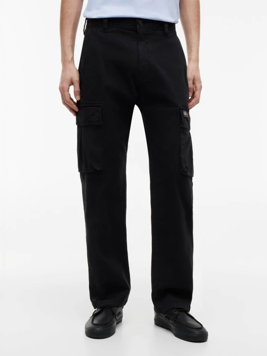 Zdjęcie produktu Tommy Jeans Spodnie cargo OTIS | Regular Fit czarny