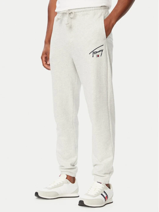 Zdjęcie produktu Tommy Jeans Spodnie dresowe DM0DM23593 Szary jasny Regular Fit