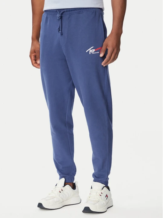 Zdjęcie produktu Tommy Jeans Spodnie dresowe DM0DM23903 Niebieski Regular Fit
