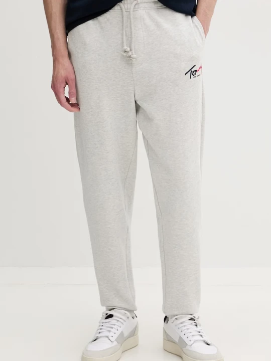 Zdjęcie produktu Tommy Jeans spodnie dresowe męskie bawełniane szary