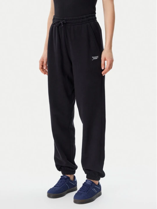 Zdjęcie produktu Tommy Jeans Spodnie dresowe Script DW0DW20670 Czarny Relaxed Fit