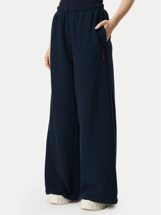 Zdjęcie produktu Tommy Jeans Spodnie dresowe Script DW0DW23398 Granatowy Wide Leg