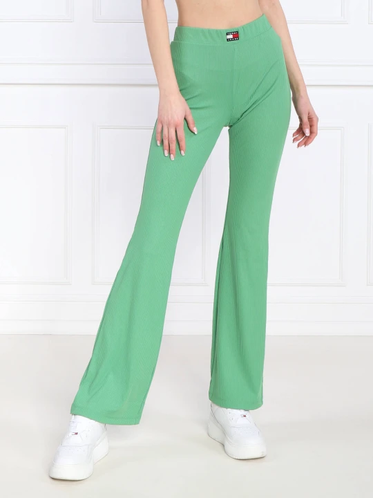 Zdjęcie produktu Tommy Jeans Spodnie | flare fit zielony