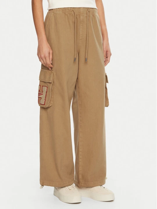 Zdjęcie produktu Tommy Jeans Spodnie materiałowe DW0DW20531 Beżowy Relaxed Fit