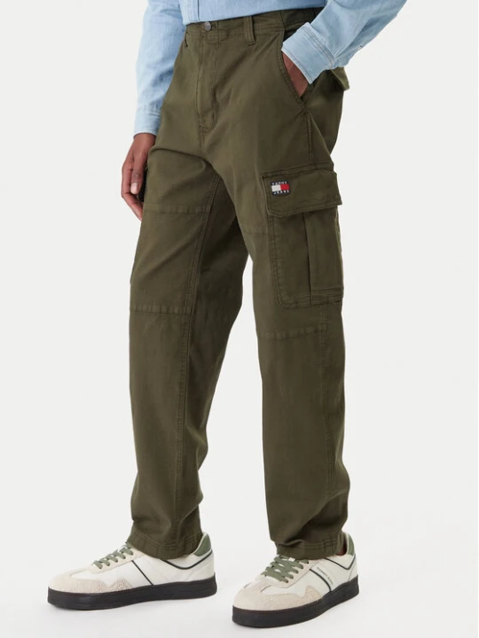 Zdjęcie produktu Tommy Jeans Spodnie materiałowe Sonny DM0DM22651 Zielony Slim Fit