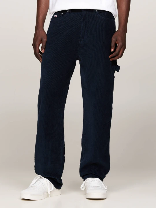 Zdjęcie produktu Tommy Jeans Spodnie | Relaxed fit | sztruks granatowy