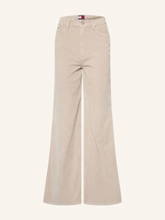 Zdjęcie produktu Tommy Jeans Spodnie Z Sztruksu Claire beige